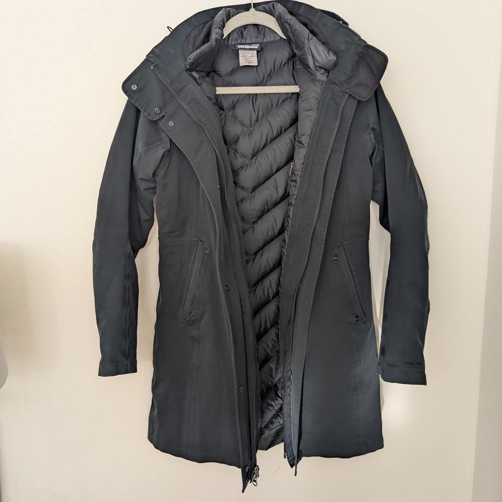 Patagonia Black Double Layer Women's Coat
